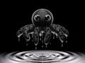 3D printed articulated octopus with eight segmented arms and a smooth domed body